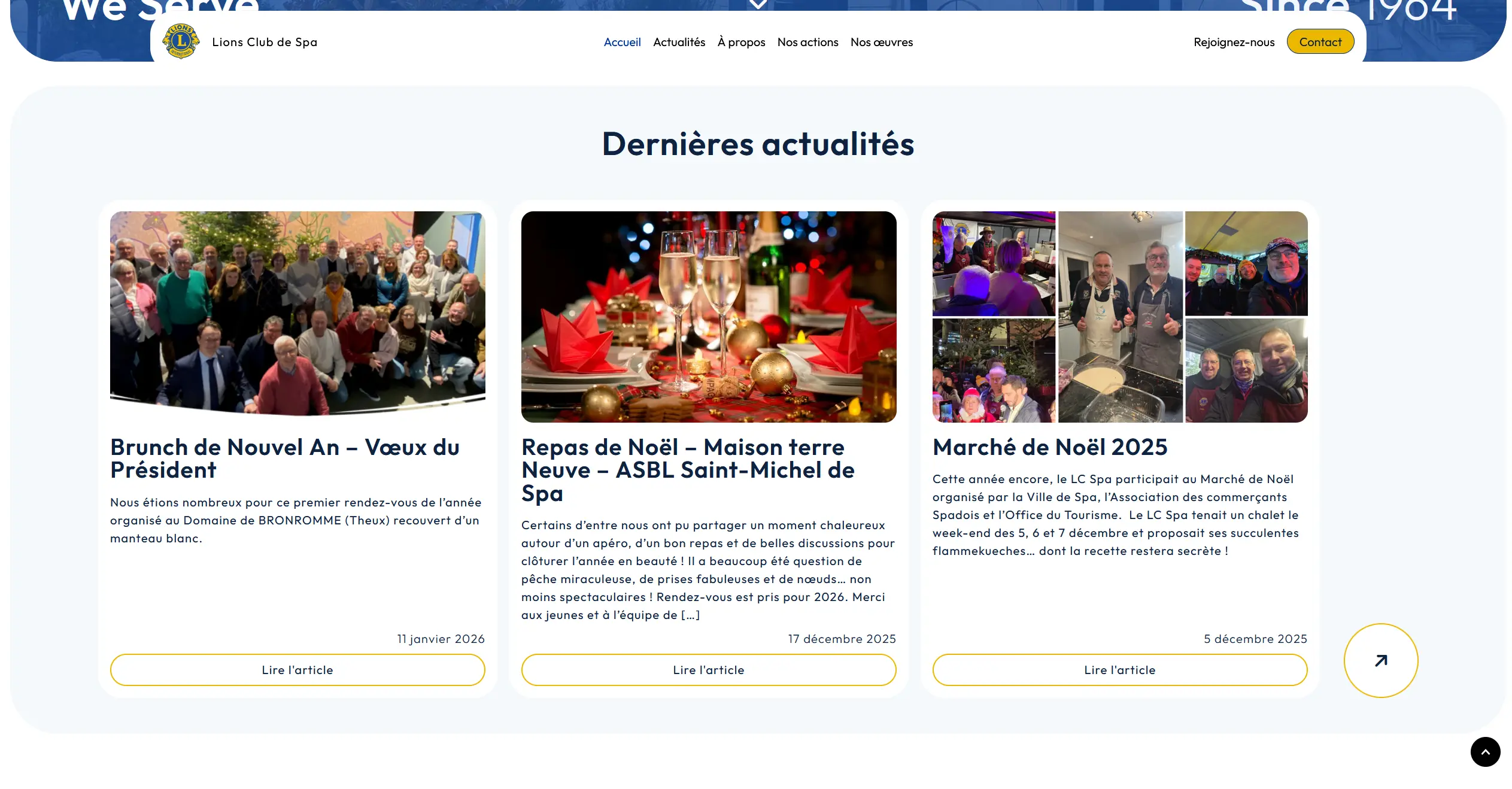 Carrousel d'images du projet Lions Club de Spa